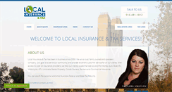 Desktop Screenshot of localinsuranceandtax.com