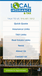 Mobile Screenshot of localinsuranceandtax.com