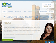 Tablet Screenshot of localinsuranceandtax.com